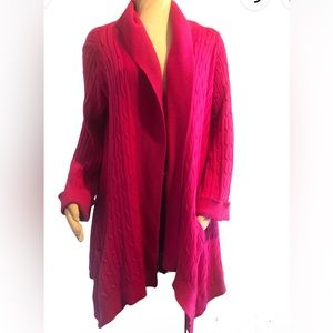 Ralph Lauren Sport Long Cable Knit Boho Chic  Sweater Cardigan